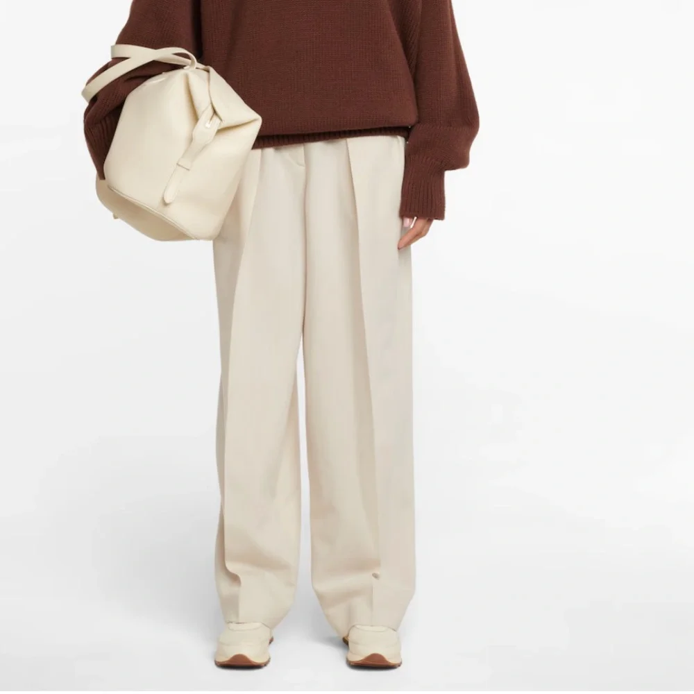 The Row Cream and Brown Women's Low-Top Sneakers - Picture 6 of 12